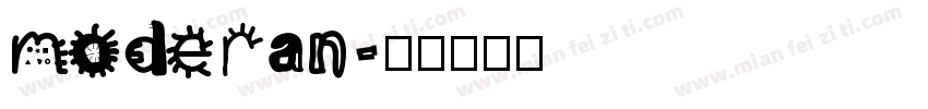 moderan字体转换