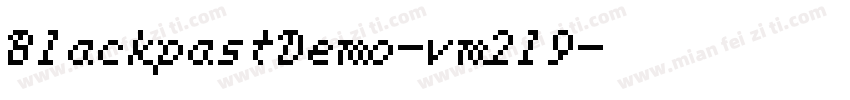 BlackpastDemo-vm2l9字体转换