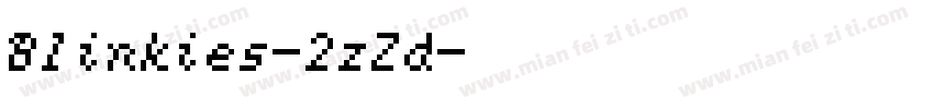 Blinkies-2zZd字体转换