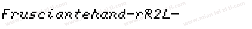Frusciantehand-rR2L字体转换
