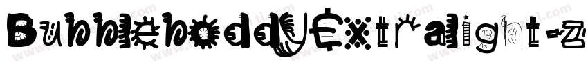 BubbleboddyExtralight-z54X字体转换