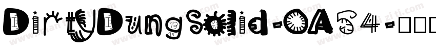 DirtyDungSolid-OA54字体转换