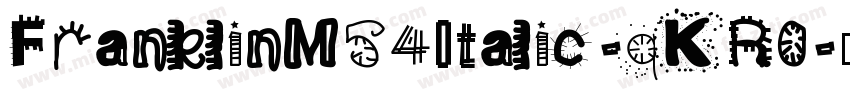 FranklinM54Italic-qKR0字体转换