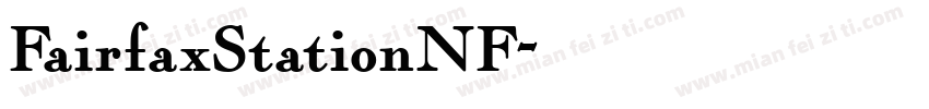 FairfaxStationNF字体转换