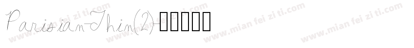 Parisian-Thin(2)字体转换
