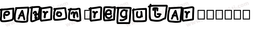 patron-regular字体转换
