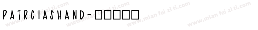 patrciashand字体转换