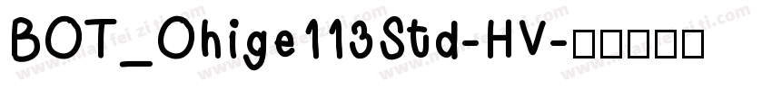 BOT_Ohige113Std-HV字体转换