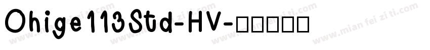 Ohige113Std-HV字体转换