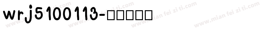 wrj5100113字体转换
