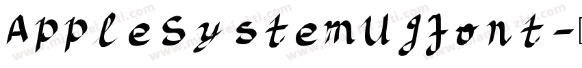 AppleSystemUIFont字体转换