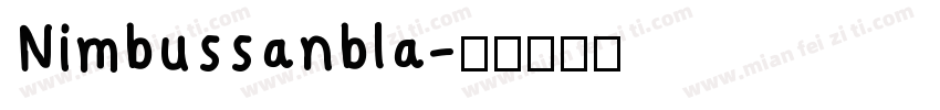 Nimbussanbla字体转换