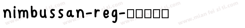 nimbussan-reg字体转换