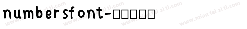 numbersfont字体转换