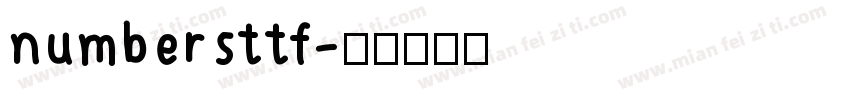 numbersttf字体转换