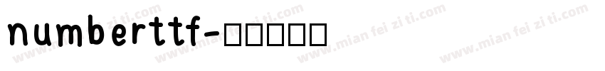 numberttf字体转换