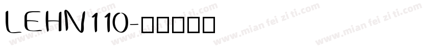 LEHN110字体转换