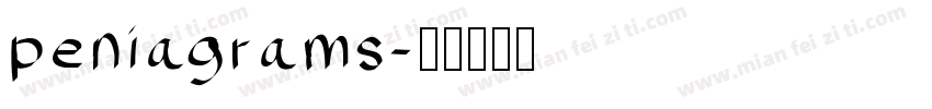peniagrams字体转换