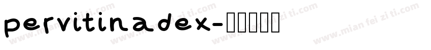 pervitinadex字体转换