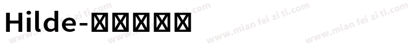 Hilde字体转换