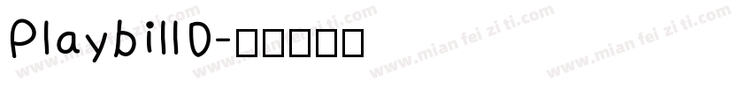 PlaybillD字体转换