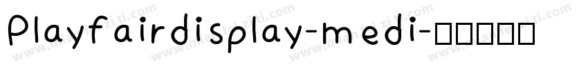 Playfairdisplay-medi字体转换