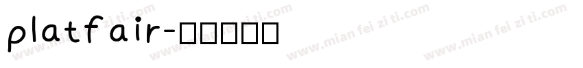 platfair字体转换