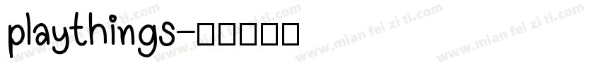 playthings字体转换