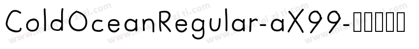 ColdOceanRegular-aX99字体转换