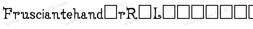 Frusciantehand-rR2L字体转换