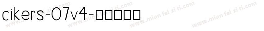 cikers-07v4字体转换