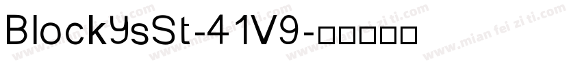 BlockysSt-41V9字体转换