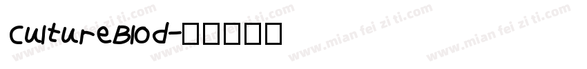 CultureBlod字体转换
