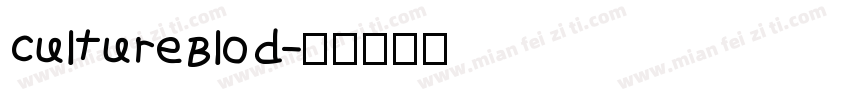 CultureBlod字体转换
