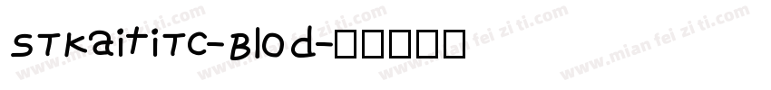 STKaitiTC-Blod字体转换