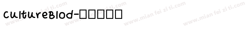 CultureBlod字体转换
