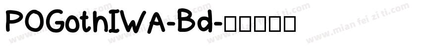 POGothIWA-Bd字体转换
