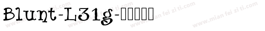Blunt-L31g字体转换