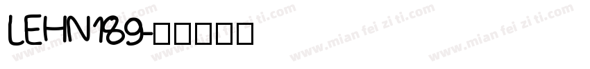 LEHN189字体转换