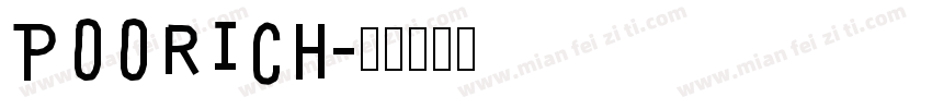 POORICH字体转换