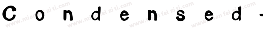 Condensed-bol字体转换
