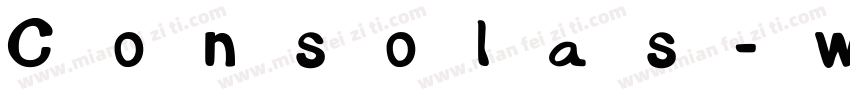 Consolas-with-Yahei字体转换