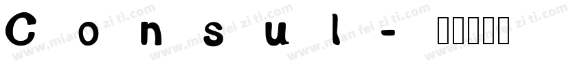 Consul字体转换