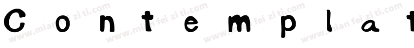 Contemplation字体转换