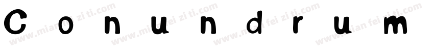 Conundrum-JRm8a字体转换