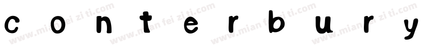 conterbury字体转换