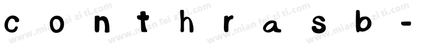 conthrasb-regular字体转换
