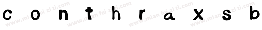 conthraxsb字体转换