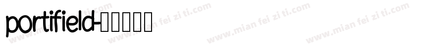 portifield字体转换