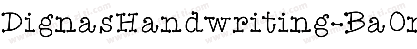 DignasHandwriting-BaOn字体转换